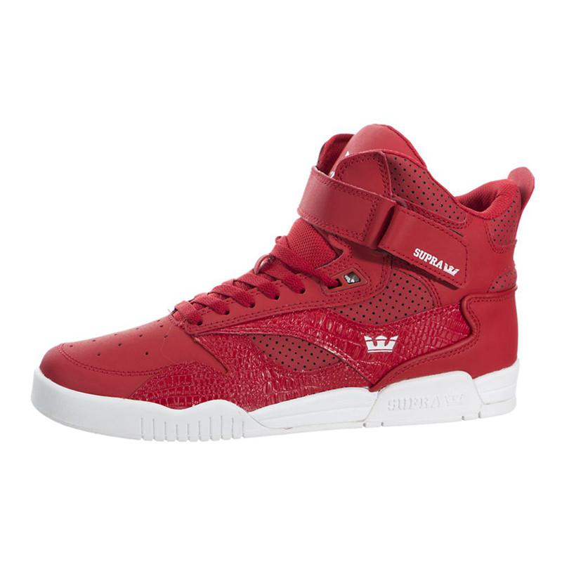 Buty Supra BLEEKER - Sneakersy Wysokie Damskie - Czerwone (OVGP-58019)